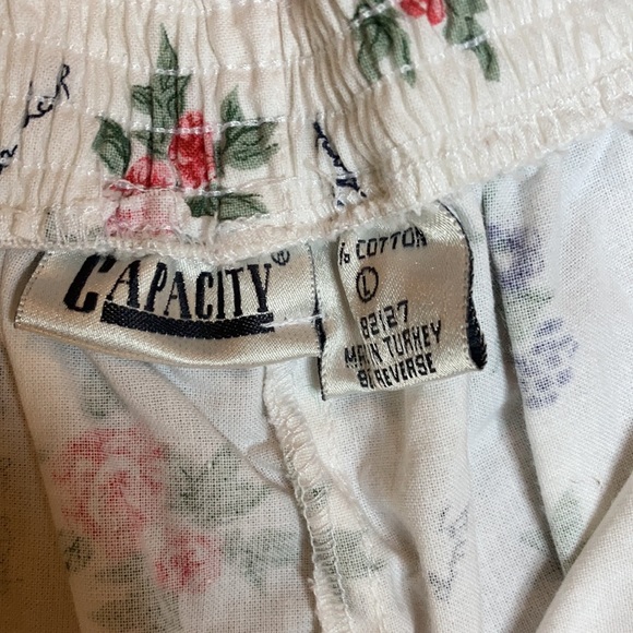 Sweet vintage high rise mom shorts flower motif L - Picture 11 of 12